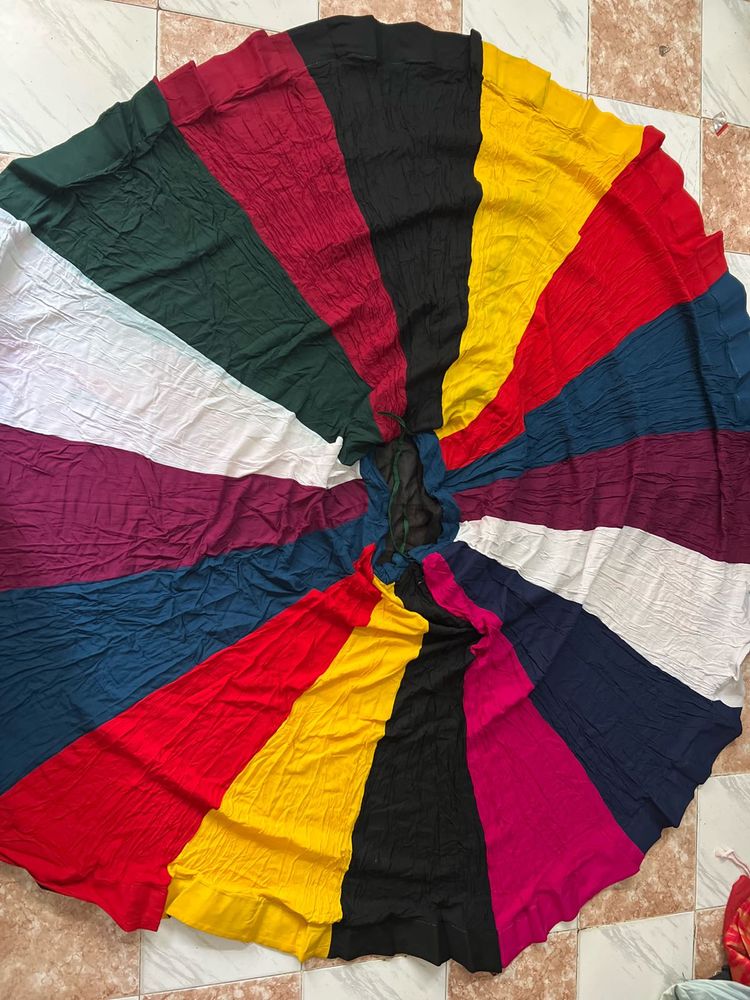 9 meter Navratri Colorful Patchwork Ethnic Skirt