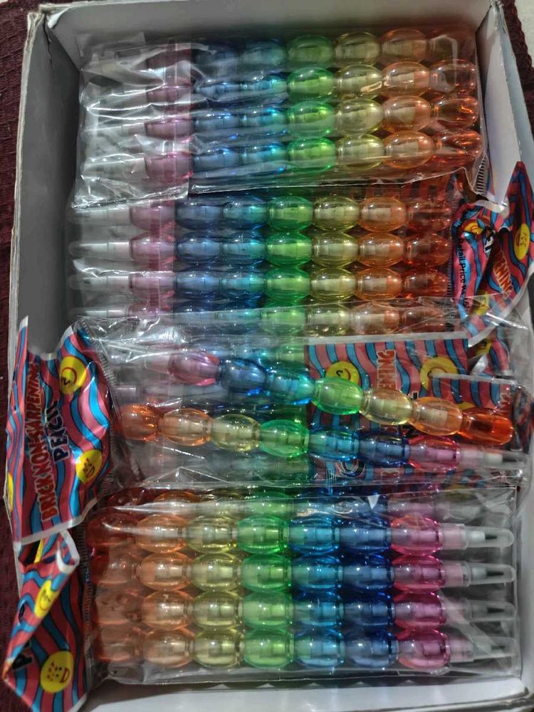 Stackable Brick Rainbow Pencil - Fun Writing!