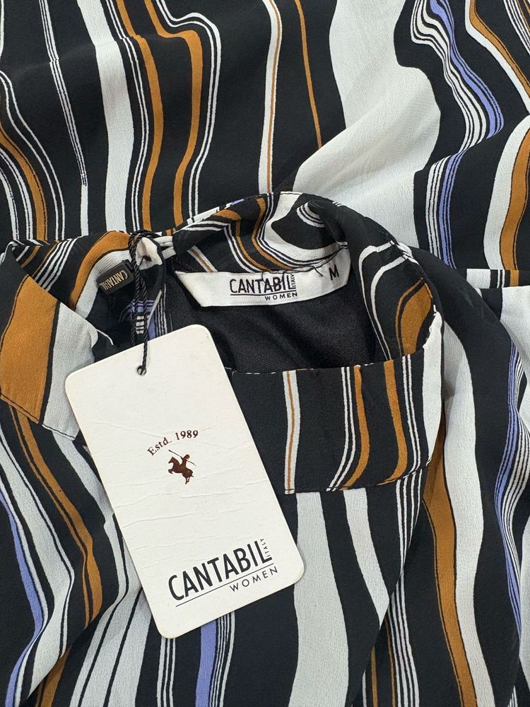 Cabtabil Stylish Striped Dress