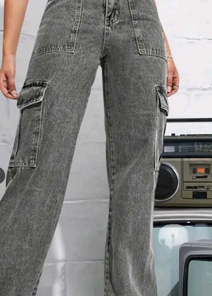 charcoal cargo pant jeans