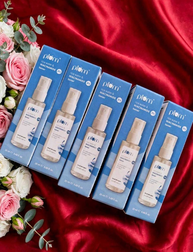 COMBO OF 5 Plum 3% Niacinamide &amp; Rice Water Face T