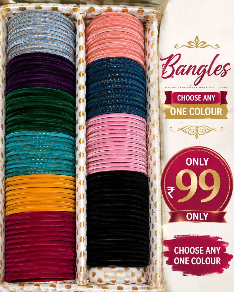 Assorted Velvet Bangles