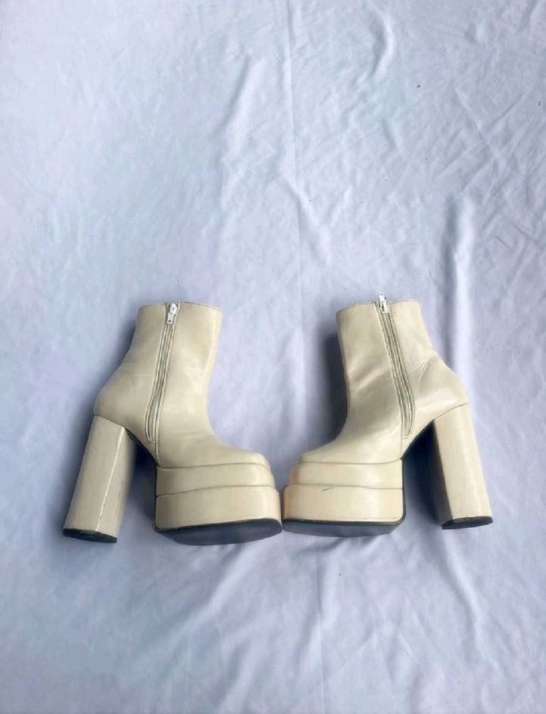Chunky Platform Heel Boots