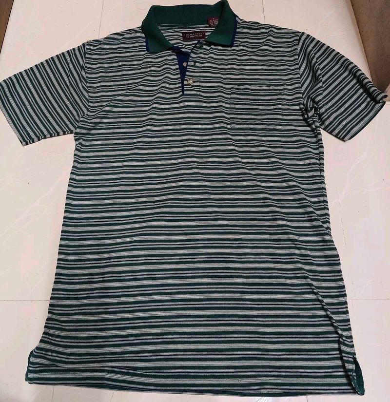 Wrangler Men's Striped Polo Shirt