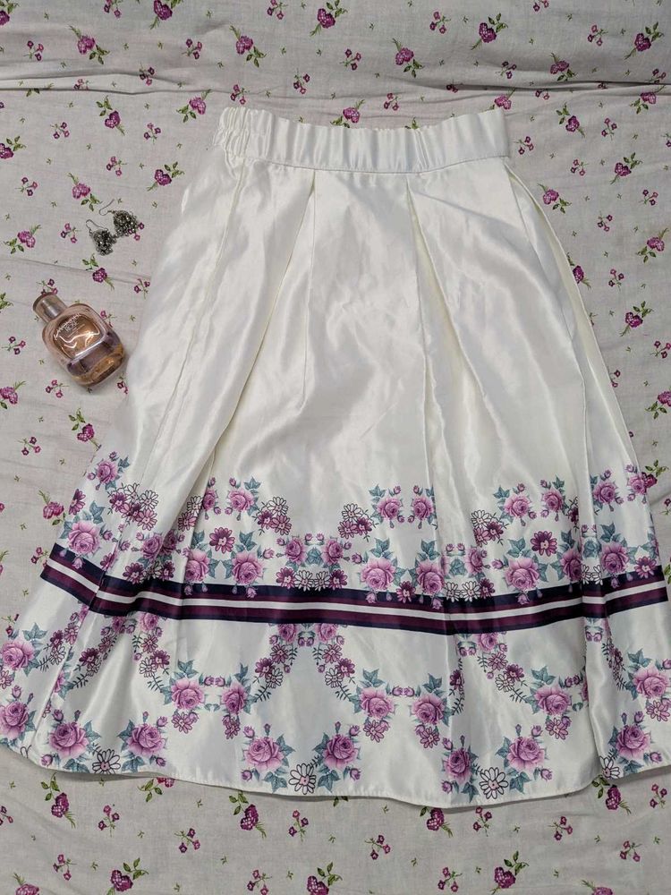 Floral Print Skirt