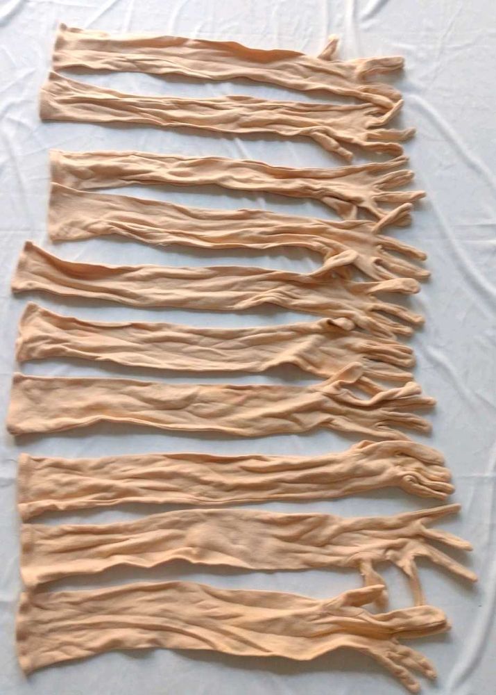 Long Nude Opera Gloves