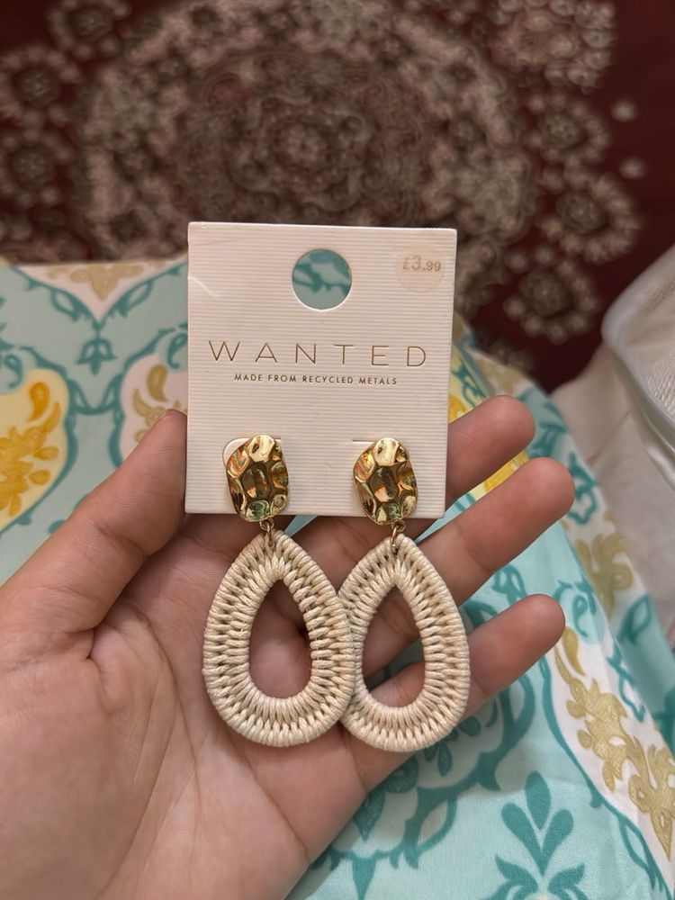 Woven Teardrop Earrings