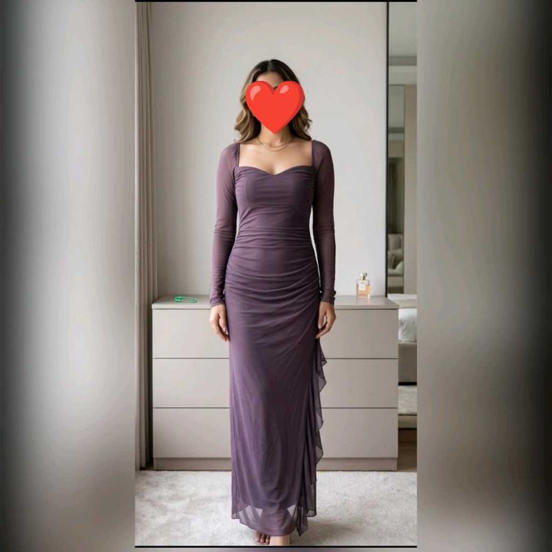 Elegant Ruched Maxi Dress