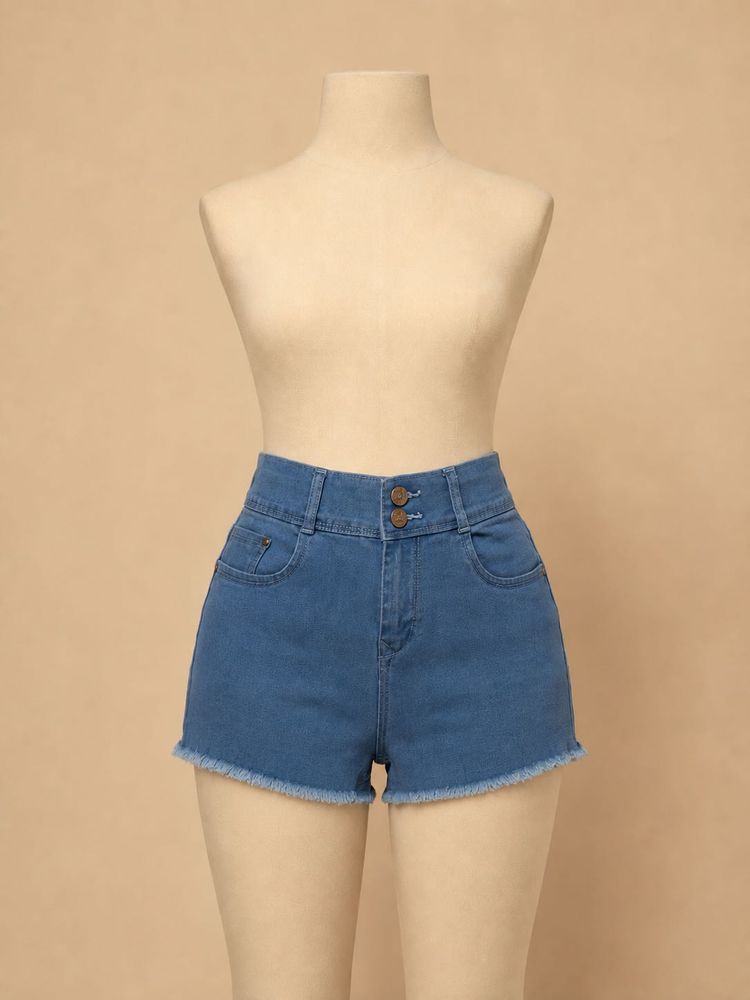 High Waisted Denim Shorts