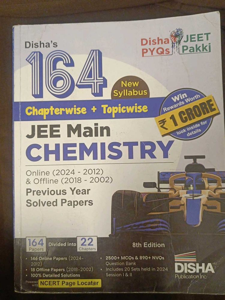 JEE Main Chemistry PYQs - Disha Publication