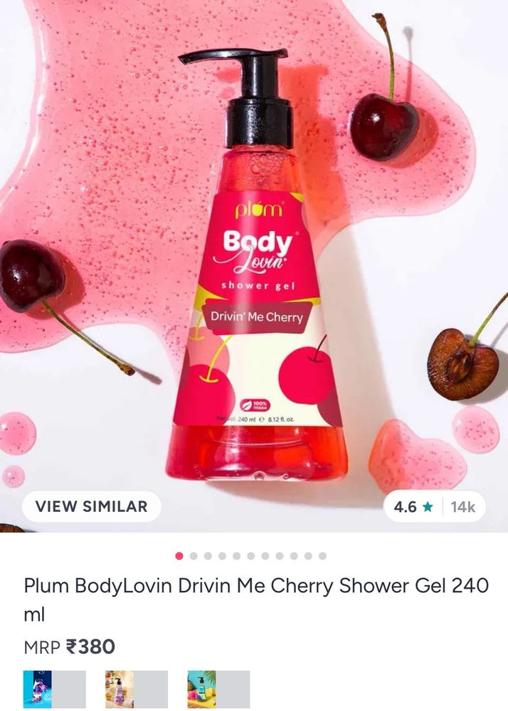 Plum BodyLovin' Cherry Shower Gel
