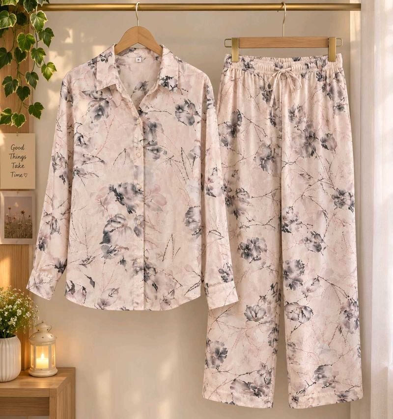 Floral Print Pajama Set