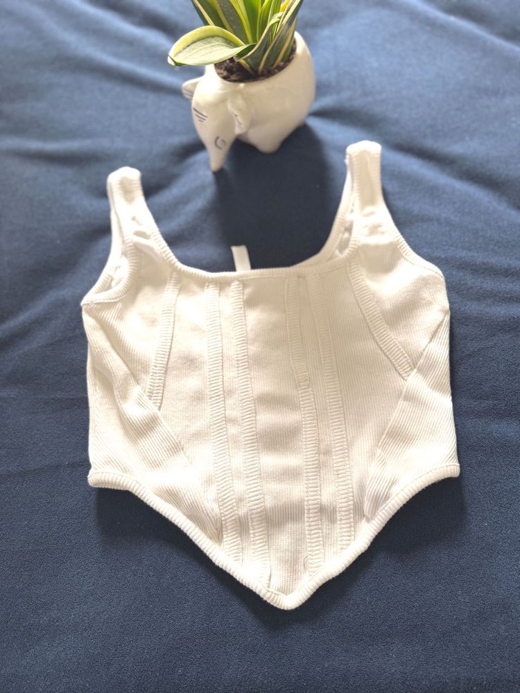 White Crop Top
