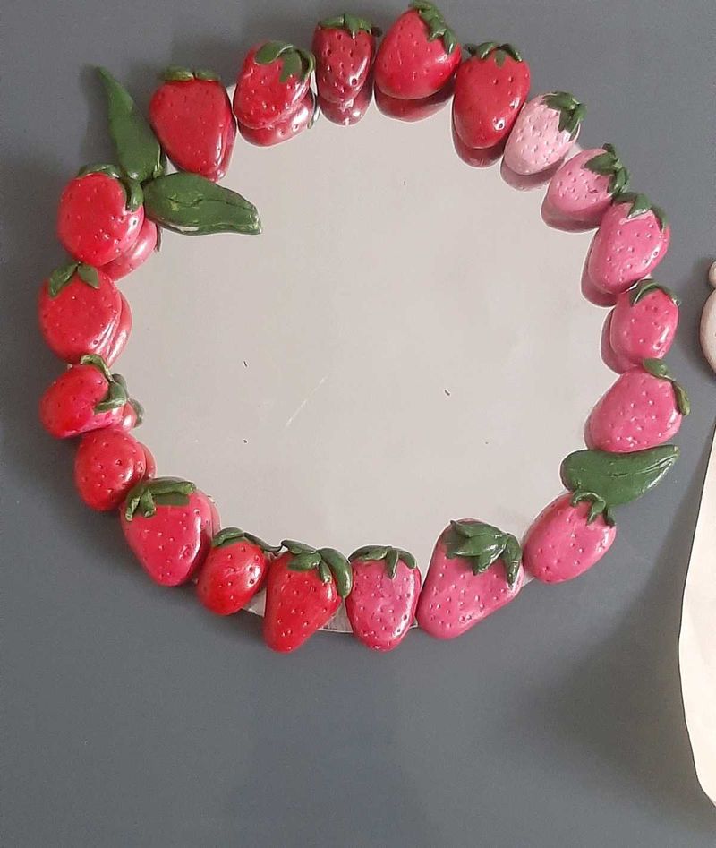 Y2K Strawberry Mirror