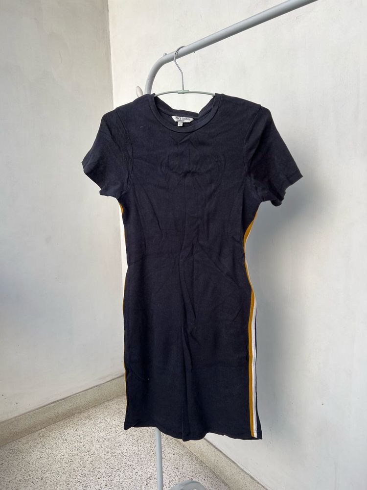 Black Stretchable Bodycon Mini Dress