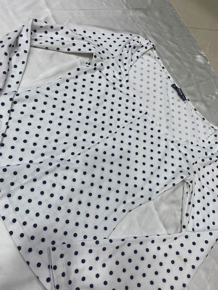 polka Dot White top