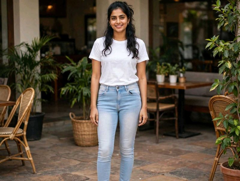 Light Wash High Rise Skinny Jeans
