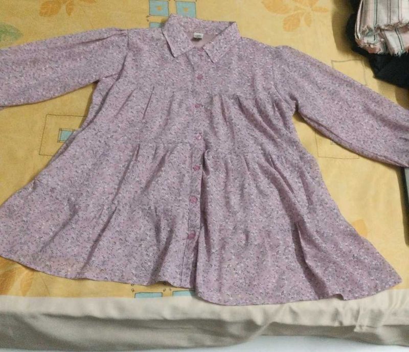 Floral Print Tunic Top