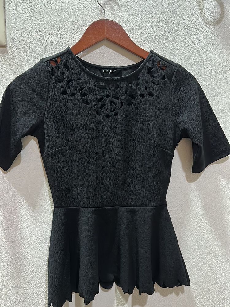 Black Top With Side Zip