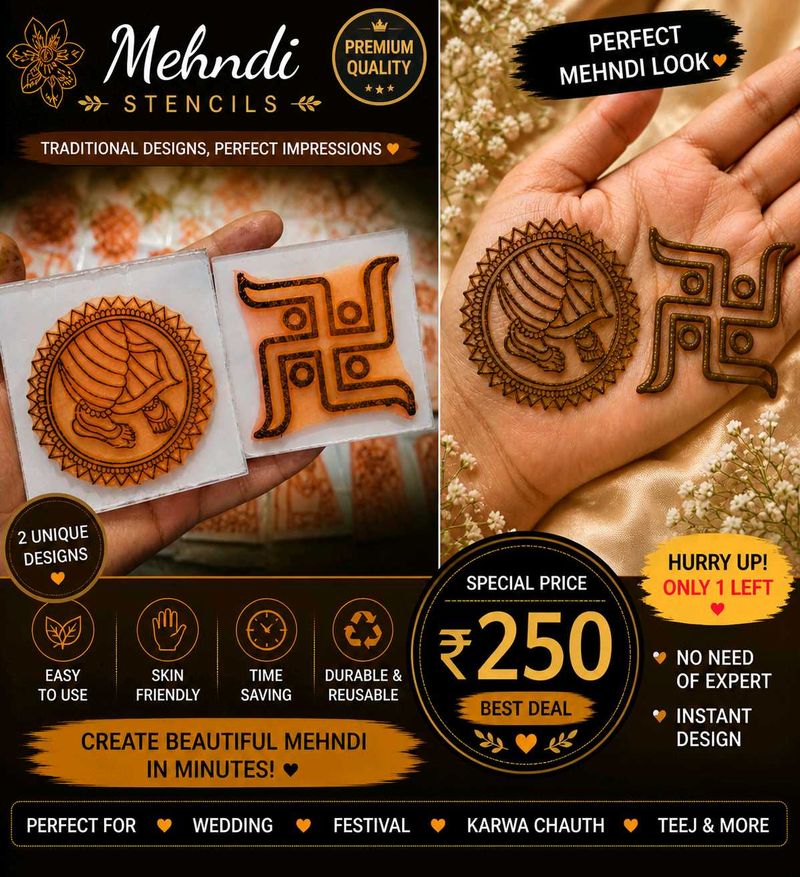 Mehndi Stencils for Beautiful Designs