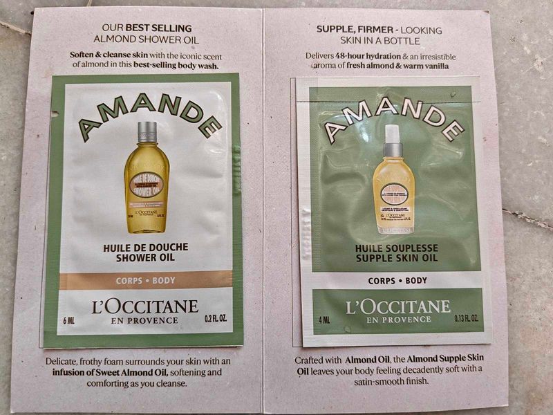 L'Occitane Almond Shower &amp; Skin Oil Sample