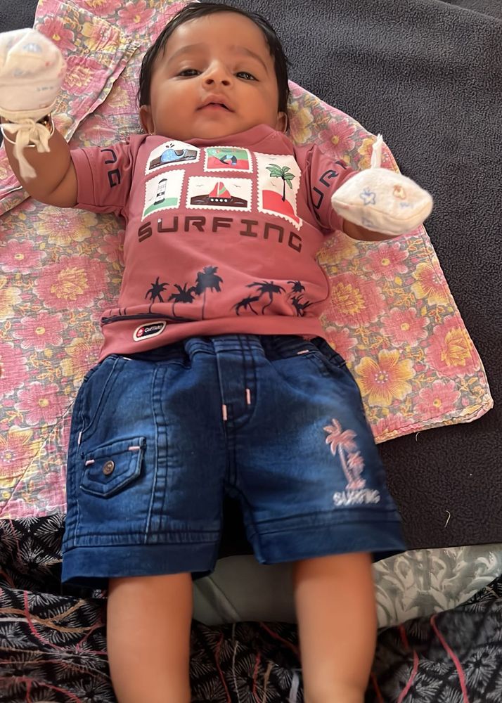 Cute 'Surfing' Baby Outfit