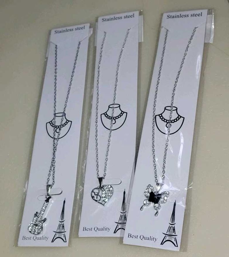 Stainless Steel Pendants set of 3