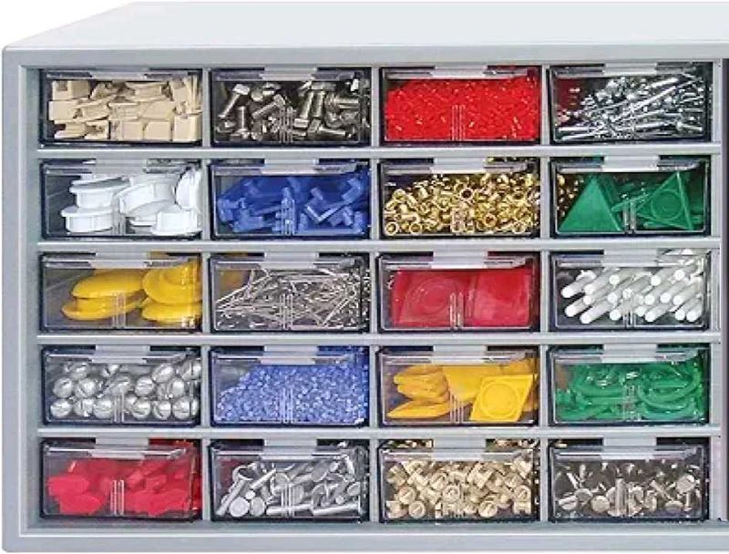 16 Drawer Component Organizer with transpa