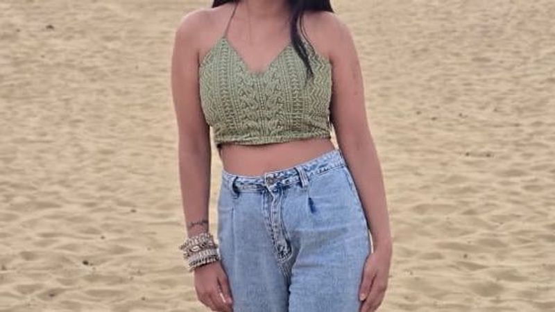 Green Crochet Halter ethic Crop Top