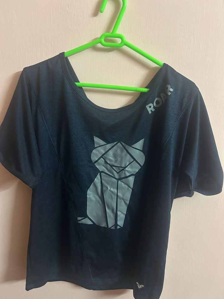Cute Origami Cat Graphic T-Shirt