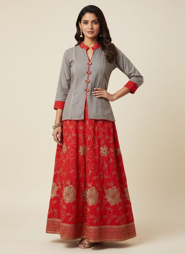 Embroidered Lehenga Choli Set
