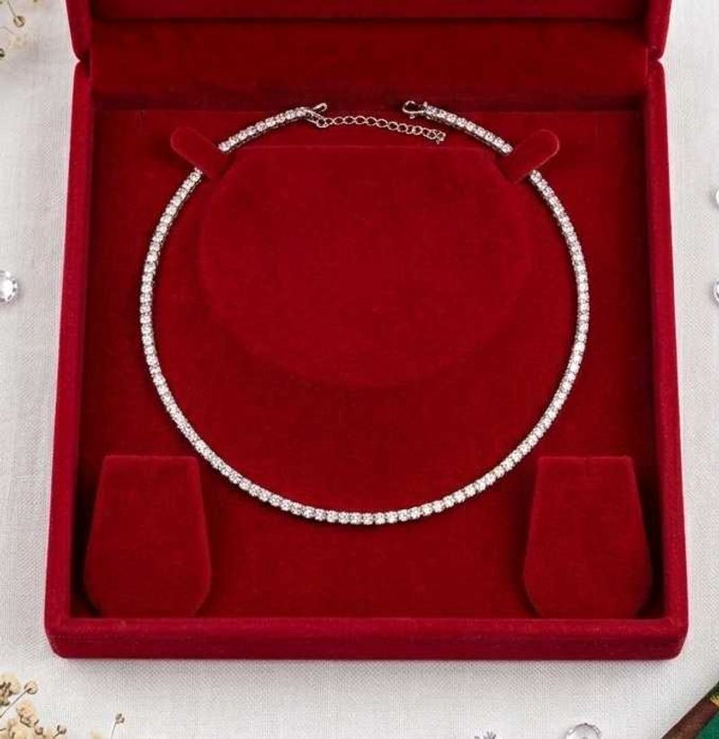 Sparkling Diamond Choker Necklace