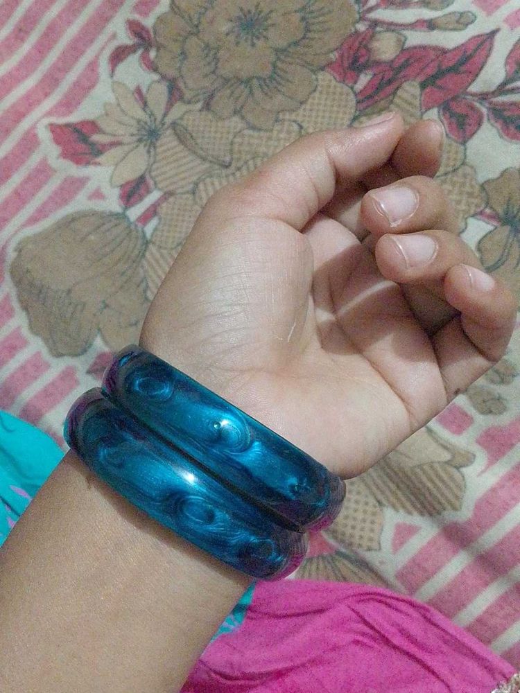 Beautiful Blue Bangles
