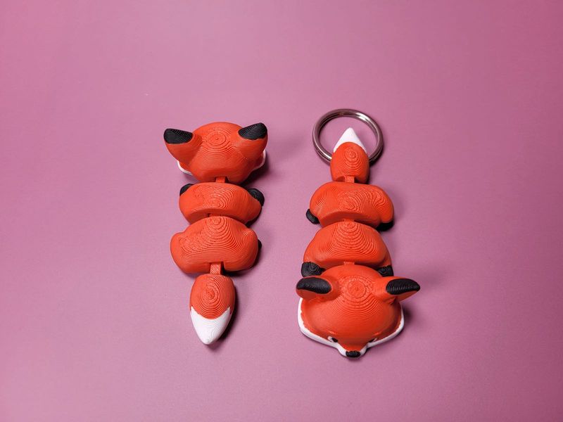 Articulated Fox Keychain