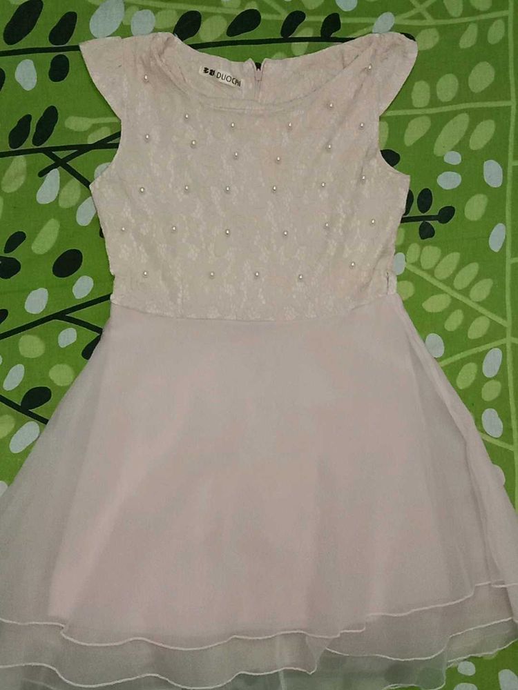 Elegant Pearl Embellished Dress