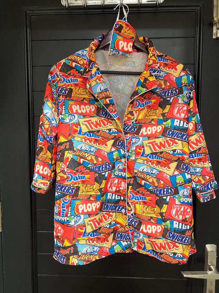 Candy Bar Print Pajama Set
