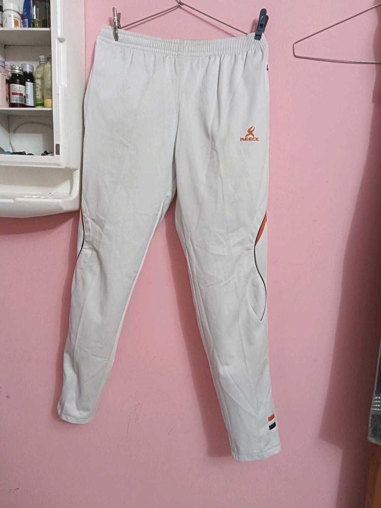 Men's White Track trousers