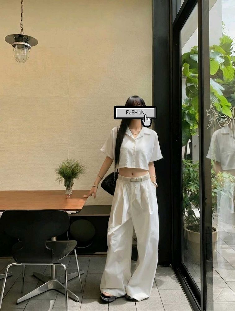 Soft Girl Utility Crop Shirt