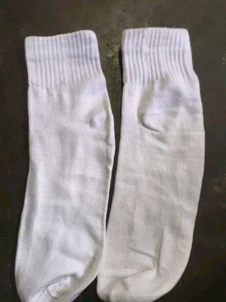 Classic White Crew Socks