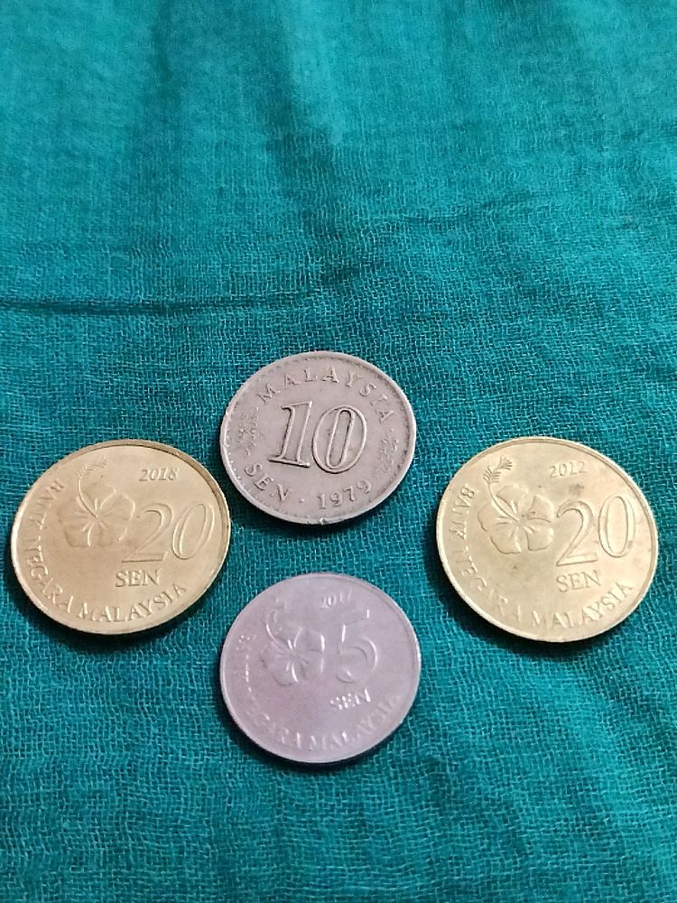 Malaysia 20 Sen , 10, 5 Coins