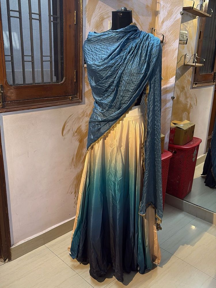 Plus size ombre Lehenga