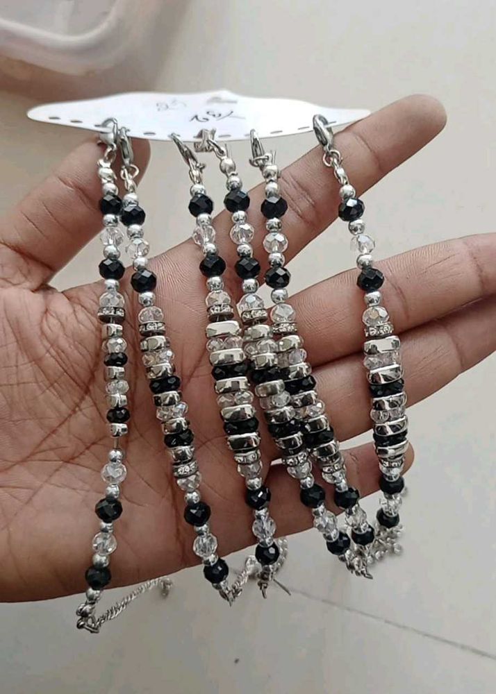 Elegant Beaded Bracelets - Set of 6