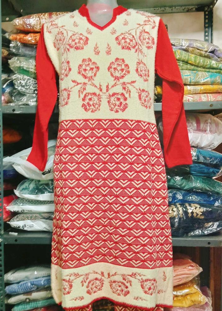 Woolen Kurti Set For Women