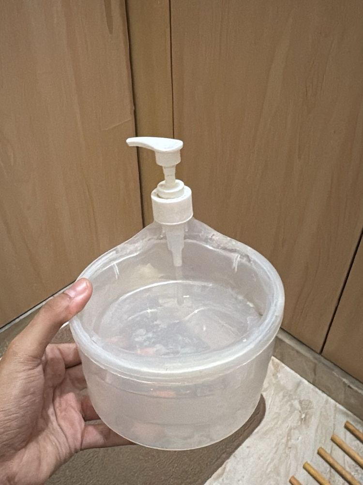 Clear Pump Dispenser Bottle