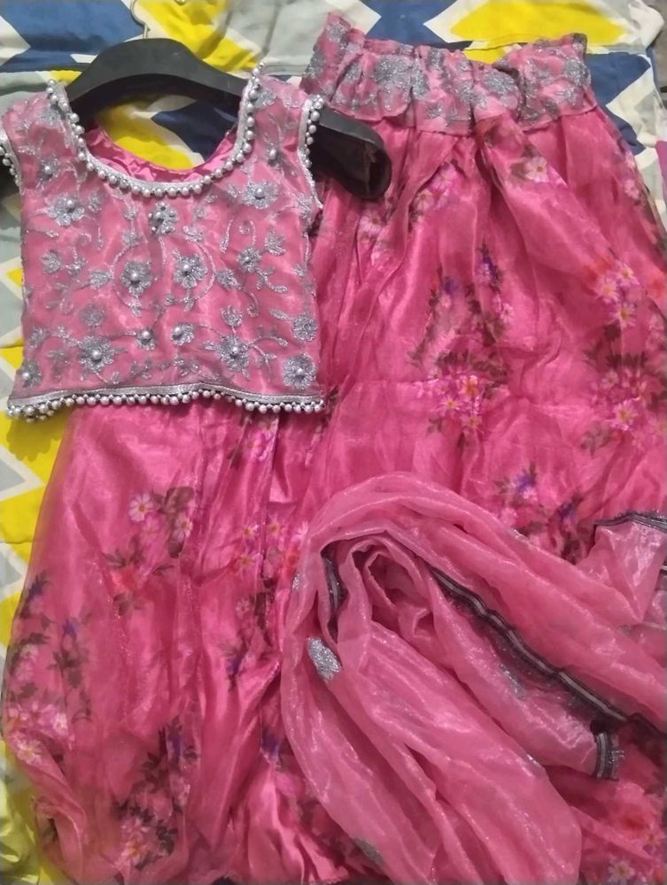 Pink Lehenga Choli Set