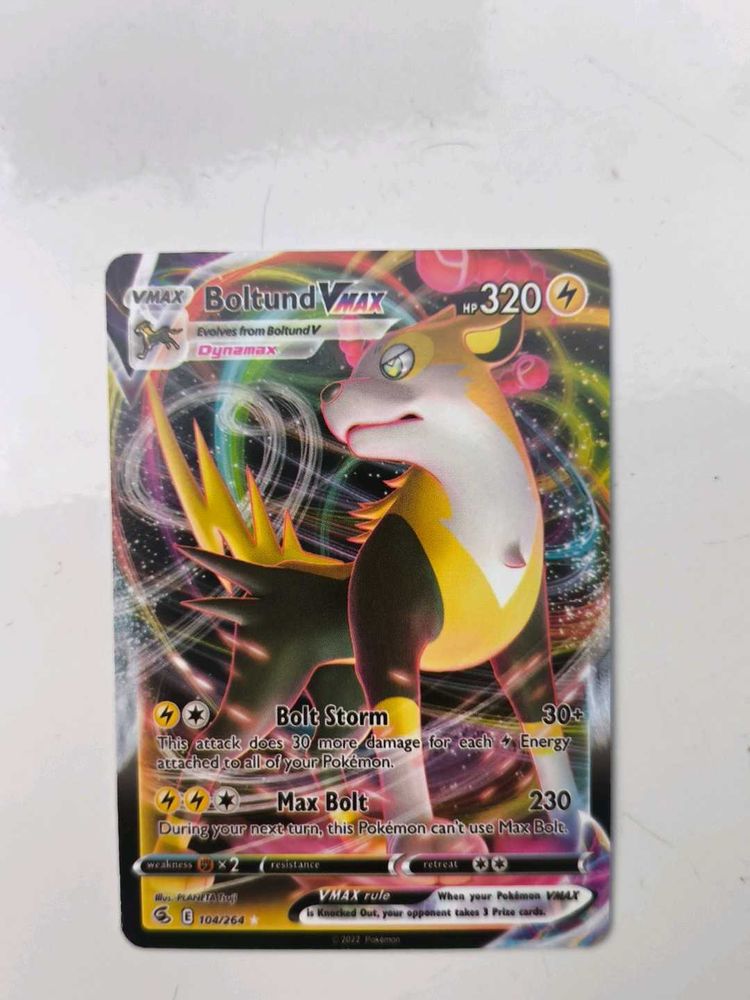 Pokemon Boltund VMAX Trading Card