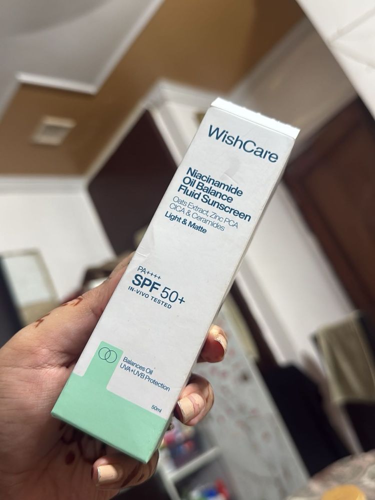 WishCare Niacinamide Oil Balance Sunscreen SPF 50+