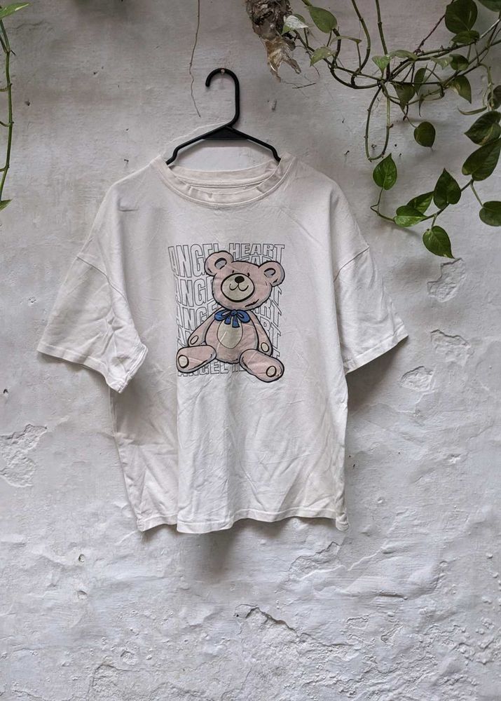 Cute Teddy Bear Graphic T-Shirt