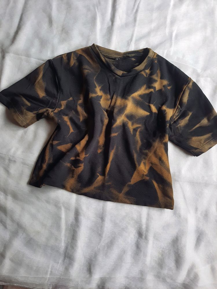 Unique Bleached Tie-Dye Tee