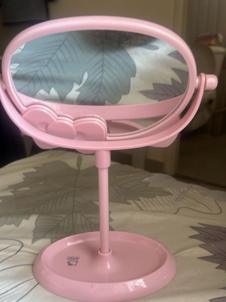 Pink Double-Sided Vanity Mirror